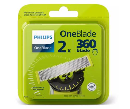 Philips OneBlade 360flex, 2 tk - Vahetusterad