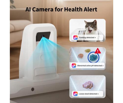 Petkit Purobot Crystal Duo, valge - Automaatne kassiliivakast