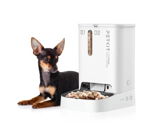 Petkit YumShare Dual-hopper, valge - Automaatne lemmikloomasöötja kaameraga