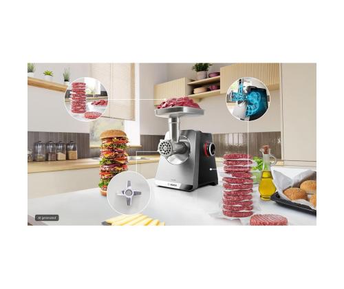 Bosch MultiPower, Seeria 8, 2500 W, must/roostevaba teras - Hakklihamasin