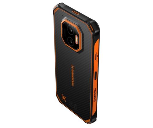 HAMMER Energy X2 5G, 8GB, 256GB, must/oranž - Nutitelefon