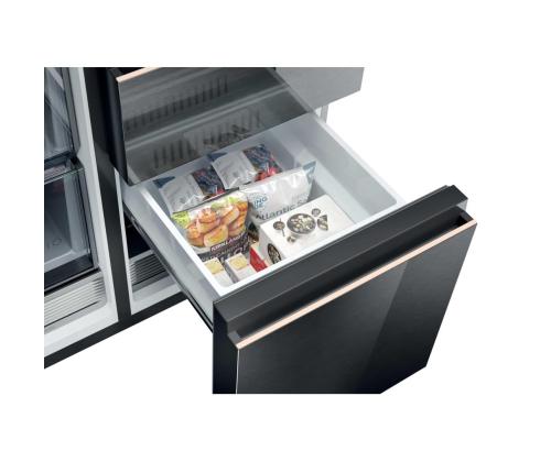 Haier S+ 4D 7, No Frost, 601 L, kõrgus 190 cm, must - SBS-külmik