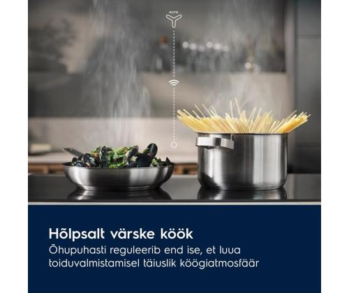 Electrolux 600 Seeria SaphirMatt SE® Hob2Hood, laius 59 cm, must - Integreeritav induktsioonpliidiplaat