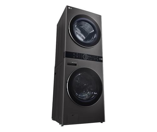 LG, 12 kg + 10 kg, sügavus 66 cm, 1400 p/min, must - Pesumasin + Pesukuivati