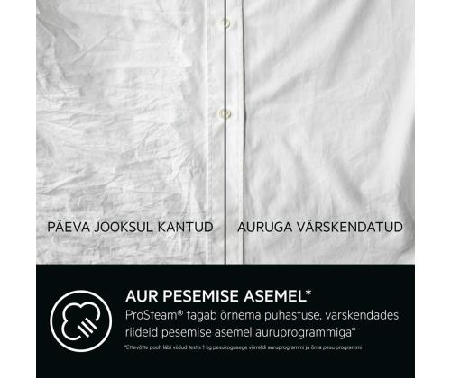 AEG 7000-seeria ProSteam® UniversalDose, 8 kg, sügavus 57.6 cm, 1400 p/min - Eestlaetav pesumasin