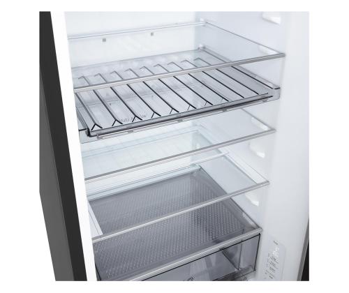 LG, NoFrost, 375 L, kõrgus 203 cm, must roostevaa teras - Külmik