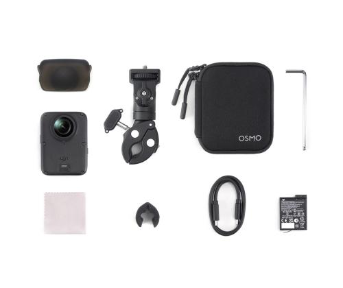 Dji Osmo 360 II Limitless Riding Combo, must - Seikluskaamera