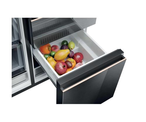 Haier S+ 4D 7, No Frost, 601 L, kõrgus 190 cm, must - SBS-külmik