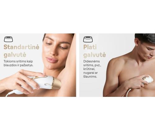 Braun Silk-expert Pro 5, valge/kuldne - IPL Fotoepilaator