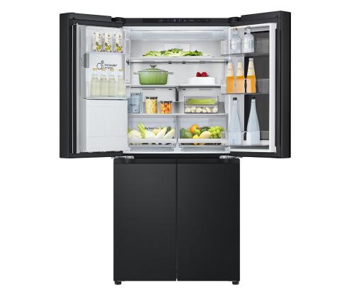 LG, NoFrost, Instaview, 508 L, kõrgus 179 cm, must - SBS-Külmk