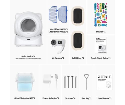 Petkit Purobot Ultra, valge - Automaatne kassiliivakast