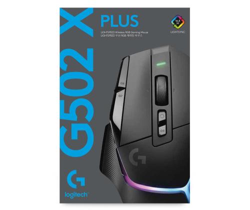 Logitech G502 X PLUS, must - Juhtmevaba optiline hiir