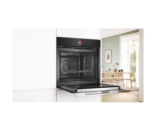 Bosch, Seeria 8, pürolüütiline puhastus, 71 L, must - Integreeritav ahi