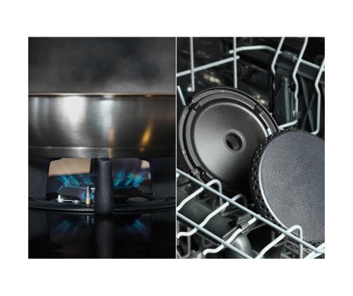 Electrolux, laius 60 cm, must - Integreeritav induktsioon-gaasipliidiplaat