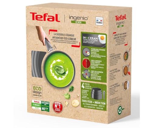 Tefal Ingenio Renew, 4-osaline, 16/18/20 cm - Pottide komplekt + eemaldatav käepide