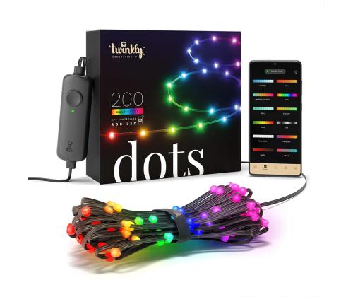 Twinkly Dots, 200 LED, IP20, 10 m, valge - Nutikas valgusriba