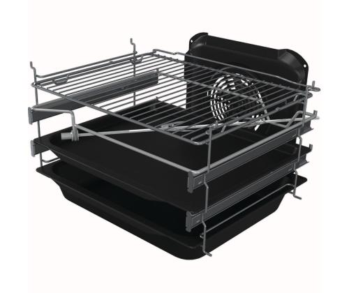 Gorenje, 70 L, laius 50 cm, valge - Gaasipliit elektriahjuga