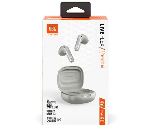 JBL Live Flex, adaptiivne mürasummutus, hõbe - Täisjuhtmevabad kõrvaklapid