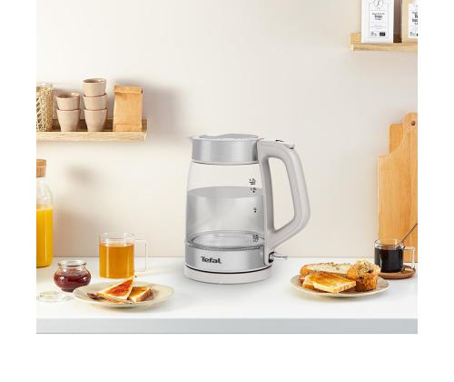Tefal, 1.7 L, hall - Klaasist veekeetja