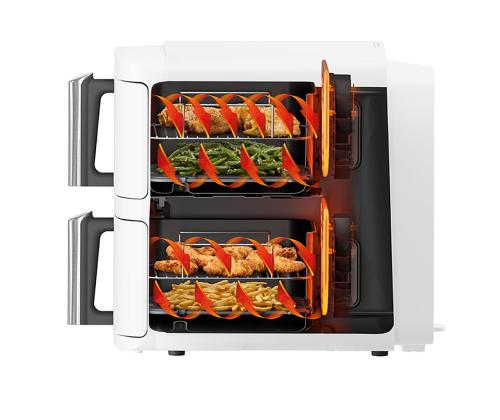 Ninja Double Stack XL 9.5L, 2470 W, valge - Kuumaõhufritüür