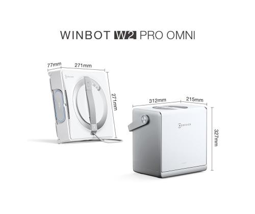 Ecovacs Winbot W2 Pro Omni, valge - Aknapesurobot