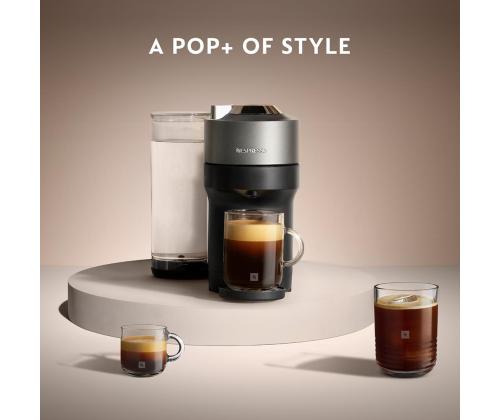 Krups Nespresso Vertuo Pop+, titaan - Kapselkohvimasin