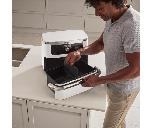 Ninja Foodi FlexDrawer Dual, 10.4 L, 2470 W, valge - Kuumaõhufritüür