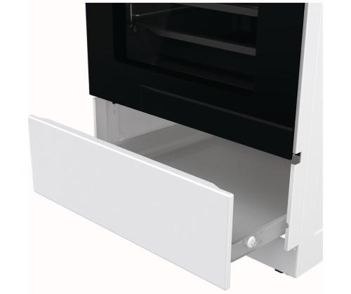 Gorenje, 70 L, laius 50 cm, valge - Gaasipliit elektriahjuga