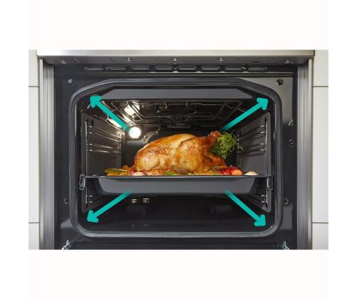 Gorenje, 70 L, laius 50 cm, valge - Gaasipliit elektriahjuga