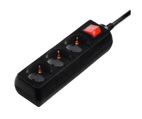 Hama Power Strip, 3-pesa, 3 m, must - Pikendusjuhe