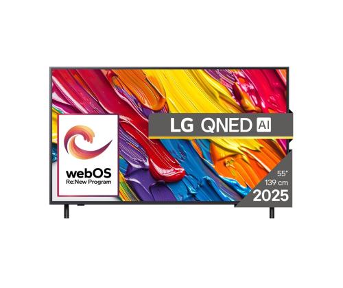 LG QNED82 AI, 55'', 4K UHD, QNED, must - Teler