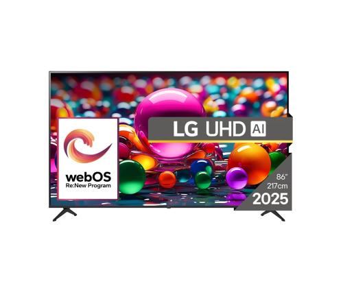 LG UHD AI UA75, 86'', 4K UHD, LED LCD, must - Teler
