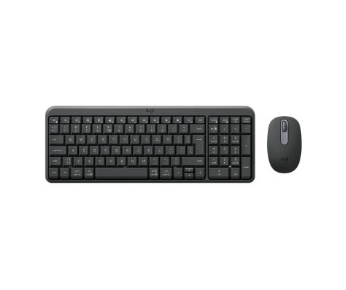Logitech MK250 Compact, Bluetooth, US, must - Juhtmevaba desktop