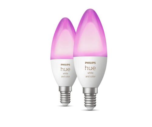 Philips Hue White and Color, E14, 2 tk, värviline - Nutivalgusti