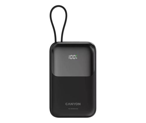 Canyon OnPower 101, 10 000 mAh, must - Akupank