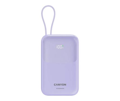 Canyon OnPower 101, 10 000 mAh, lilla - Akupank