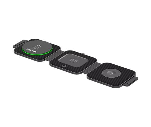 Canyon WS-305 3-in-1, must - Juhtmevaba laadija
