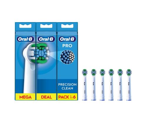 Braun Oral-B Precision Clean Pro, 6 tk, valge - Varuharjad