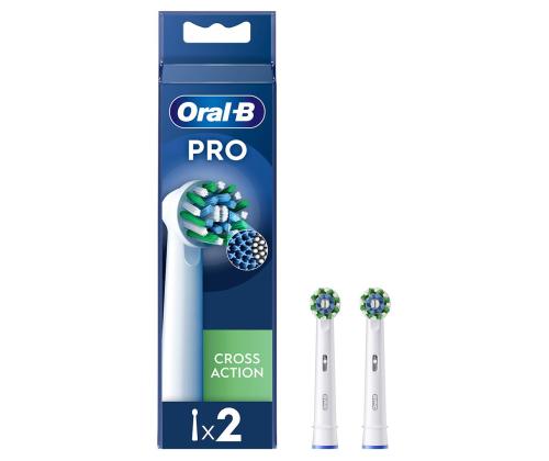 Braun Oral-B Cross Action Pro, 2 tk, valge - Varuharjad
