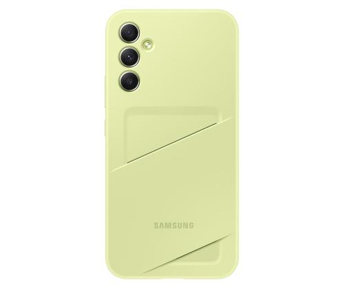 Samsung Card Slot Cover, Galaxy A34, kaarditaskuga, heleroheline - Ümbris