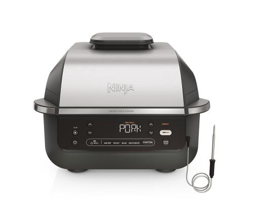 Ninja 5-in-1, 1760 W, must/hõbedane - Grill ja kuumaõhufritüür