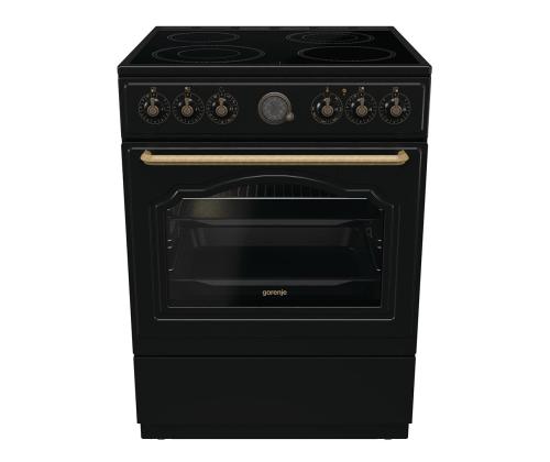 Gorenje, 11 funktsiooni, 71 L, laius 60 cm, must - Keraamiline pliit