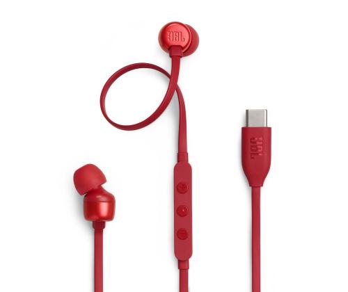 JBL Tune 310C USB-C, kõrvasisesed, punane - Juhtmega kõrvaklapid