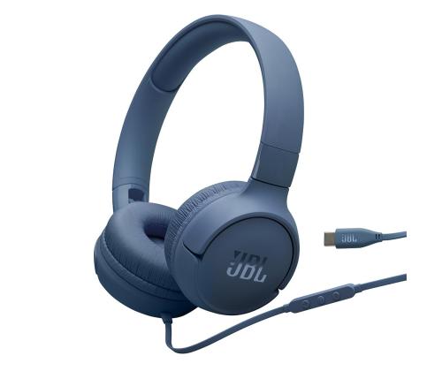 JBL Tune 520C, sinine - Kõrvapealsed kõrvaklapid