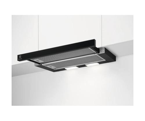 Electrolux, 410 m³/h, laius 59,8 cm, must - Integreeritav õhupuhasti