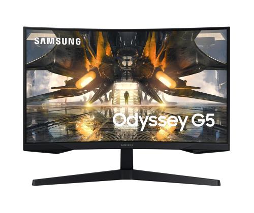 Samsung Odyssey G5, nõgus, 27'', WQHD, 165 Hz, LED VA, must - Monitor