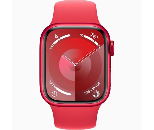 Apple Watch Series 9 GPS + Cellular, 41 mm, Sport Band, S/M, punane - Nutikell