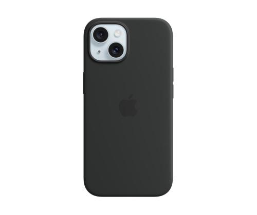 Apple Silicone Case with Magsafe, iPhone 15, must - Ümbris
