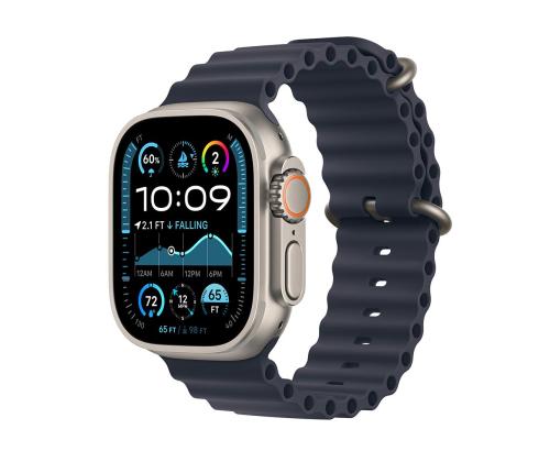 Apple Watch Ultra 2, 49 mm, Ocean Band, tumesinine - Nutikell