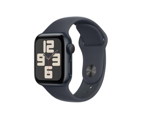Apple Watch SE, 40 mm, GPS, sport band, S/M, must alumiinium / must - Nutikell